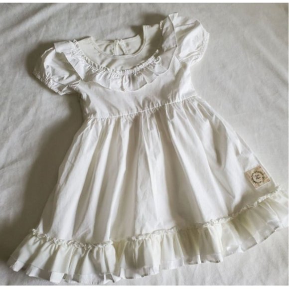 VINTAGE  Olive Mae Dress 5 Easter spring summer ruffle boutique bow tulle - Picture 1 of 9